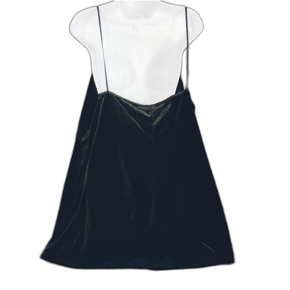 Black Velvet Cami Size L Spaghetti Straps Sexy Cute Goth Victorian Castle Core - Picture 3 of 7